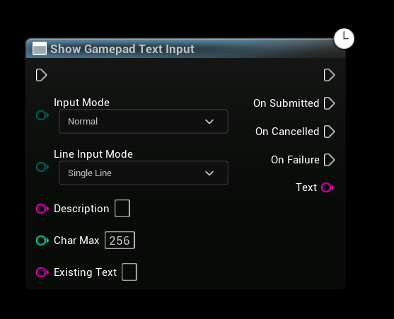 Show Gamepad Text Input